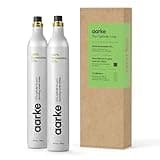 aarke CO2 Gas Refill Pack - 2 Cylinders, Carbonator Compatible With Most Sparkling Water Maker Appliances, Soda Machine Parts And Accessories (2-Pack)