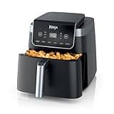 Ninja Air Fryer Pro XL 6-in-1 with 6.5 QT Capacity, Max Crisp, Air Fry, Air Roast, Bake, Reheat, Dehydrate, Max Crisp Technology with 450F, Nonstick Basket & Crisper Plate, Grey, AF181