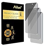 Ailun Privacy Screen Protector for iPhone 16 Plus/ 15 Plus/ 15 Pro Max 6.7 Inch 3 Pack Tempered Glass Anti Spy Private