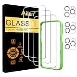 Ailun 3 Pack Screen Protector for iPhone 16 Pro [6.3 inch] + 3 Pack Camera Lens Protector with Installation Frame,Case Friendly Tempered Glass Film,[9H Hardness] - HD [6 Pack]