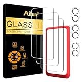 Ailun 3 Pack Screen Protector for iPhone 16 [6.1 inch] + 3 Pack Camera Lens Protector with Installation Frame,Case Friendly Tempered Glass Film,[9H Hardness] - HD [6 Pack]