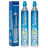 SodaStream CO2 Gas Refill Pack - 2 Cylinders, BLUE Screw-in System - Use box to return your empty cylinders and earn an Amazon.com Gift Card - Compatible with Fizzi, OneTouch, Jet, Spirit, Penguin